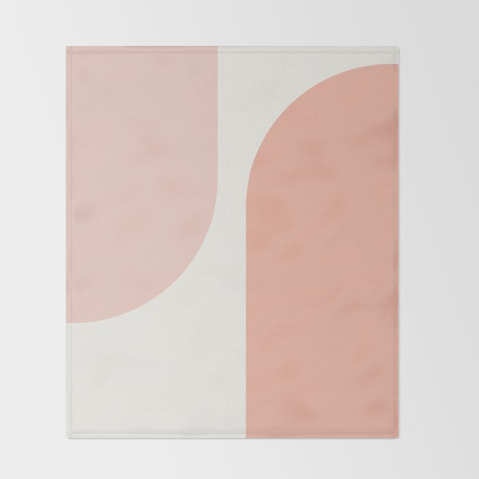 Modern Minimal Arch Abstract XXXI Throw Blanket Gallery Image 2