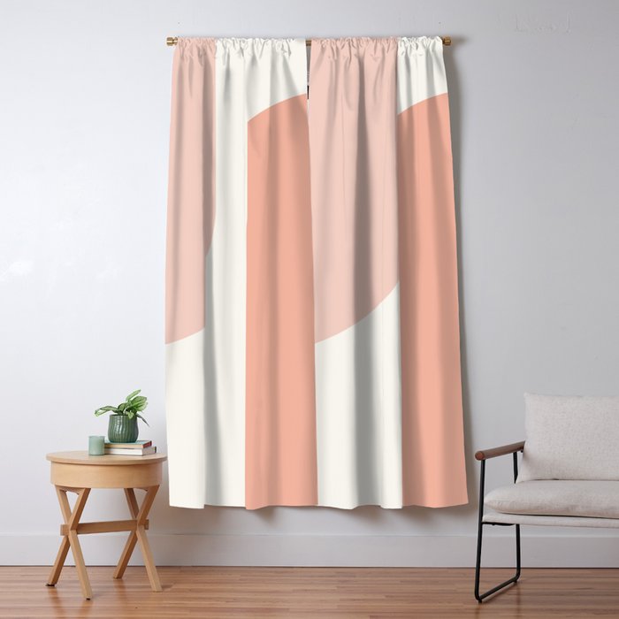 Modern Minimal Arch Abstract XXXI Window Curtain Gallery Image 5