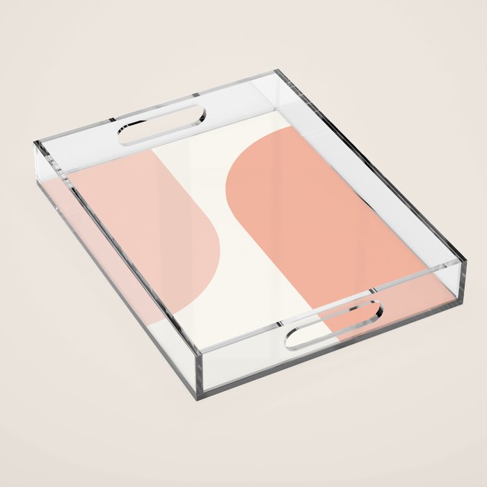 Modern Minimal Arch Abstract XXXI Acrylic Tray Gallery Image 1
