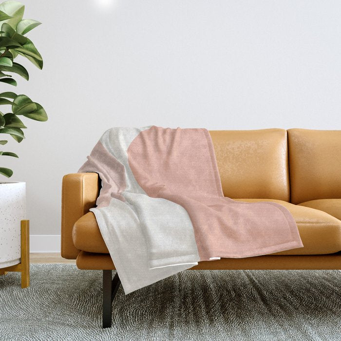 Modern Minimal Arch Abstract XXXI Throw Blanket Gallery Image 1