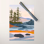 valley moon Wrapping Paper Gallery Image 1