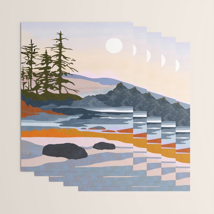 valley moon Wrapping Paper Gallery Image 3