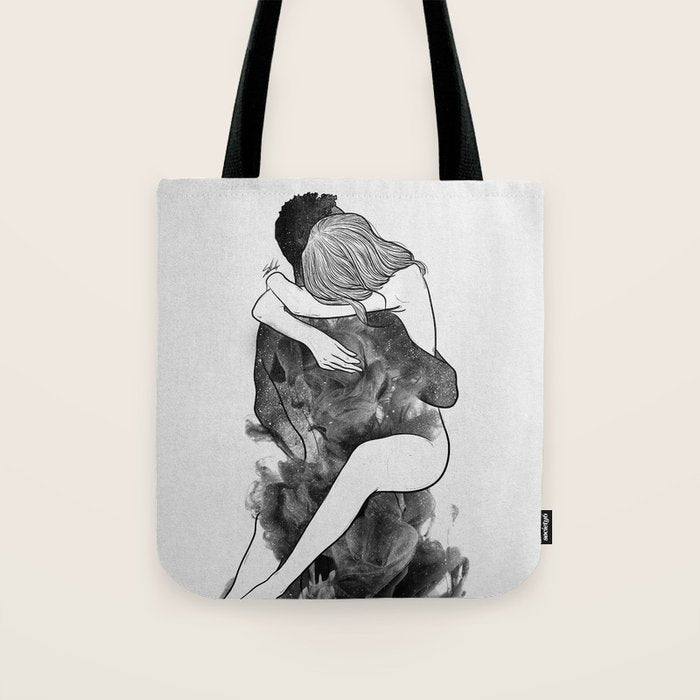 I find peace in your hug (E). Tote Bag Gallery Image 1