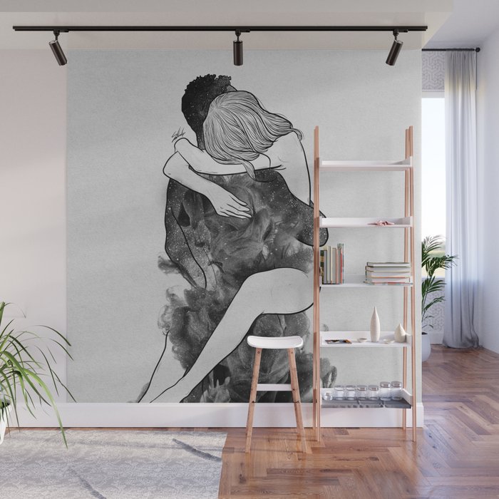 I find peace in your hug (E). Wall Mural Gallery Image 1