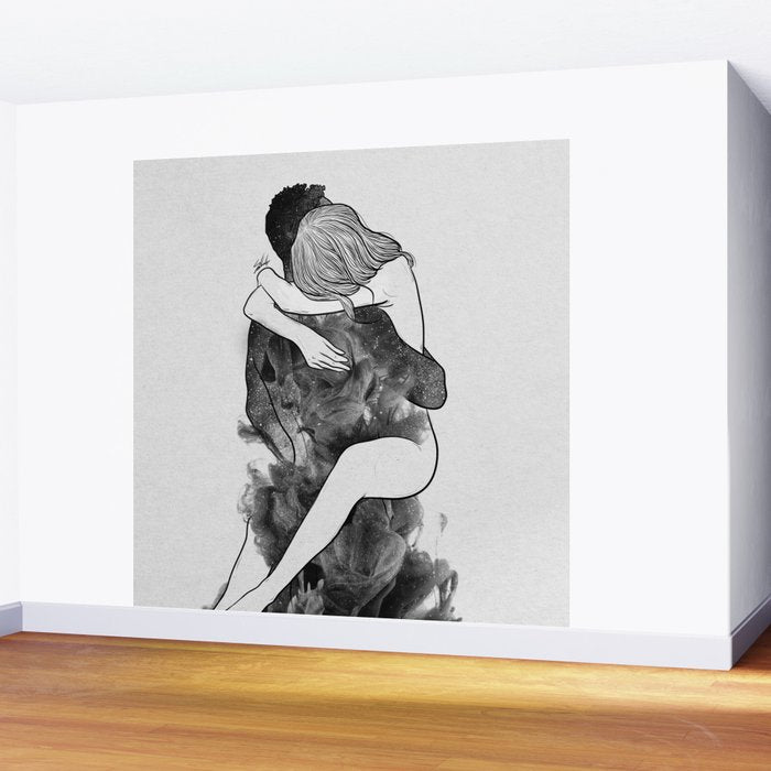 I find peace in your hug (E). Wall Mural Gallery Image 2