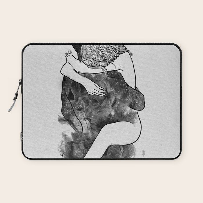 I find peace in your hug (E). Laptop Sleeve Gallery Image 1