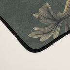 William Morris Style Forest Tales Cabincore Pattern Green Desk Mat Gallery Image 4