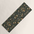 William Morris Style Forest Tales Cabincore Pattern Green Yoga Mat Gallery Image 1