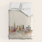 los angeles skyline Duvet Cover Gallery Image 6