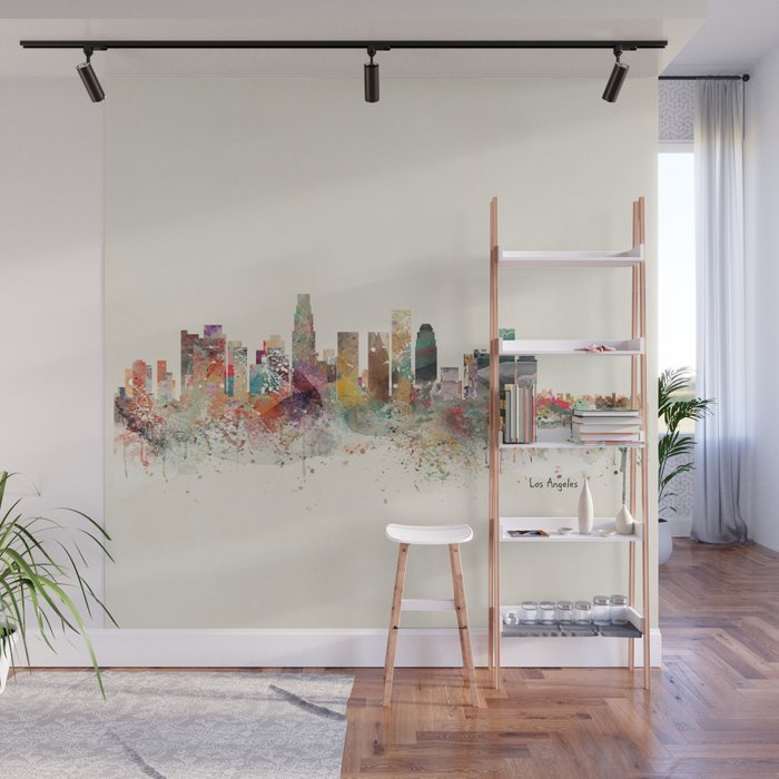 los angeles skyline Wall Mural Gallery Image 1