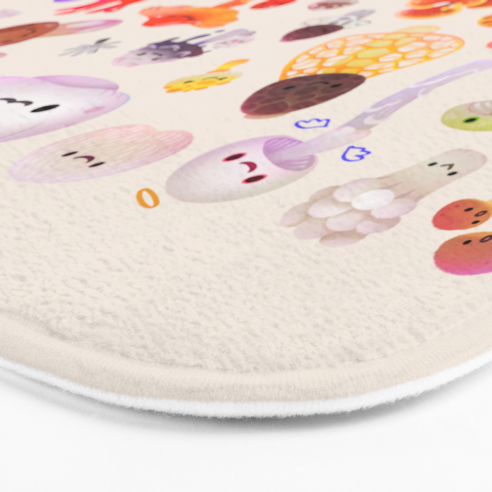 mushroom - light Bath Mat Gallery Image 3