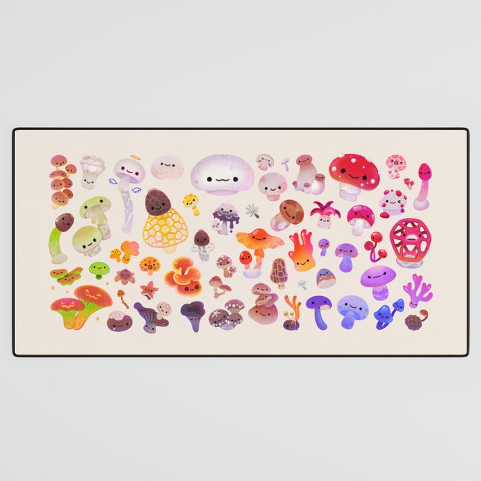 mushroom - light Desk Mat Gallery Image 3