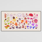 mushroom - light Desk Mat Gallery Image 3