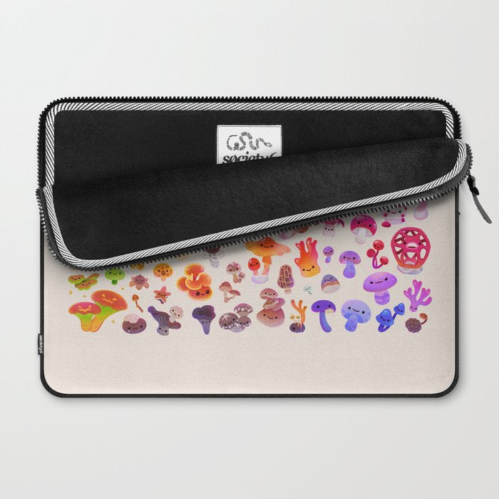 mushroom - light Laptop Sleeve Gallery Image 2