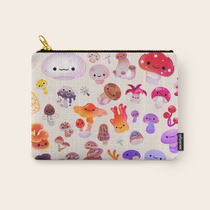 mushroom - light Carry All Pouch Gallery Image 1