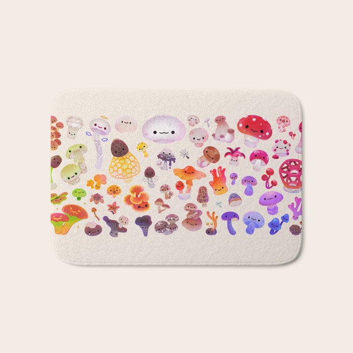 mushroom - light Bath Mat Gallery Image 1