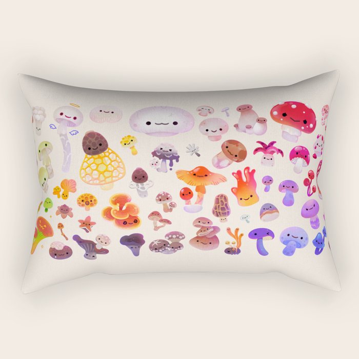 mushroom - light Rectangular Pillow Gallery Image 2