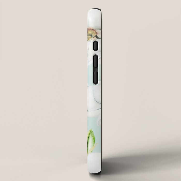 Hygge Magnolia Watercolor Pastel Flowers iPhone Case Gallery Image 2