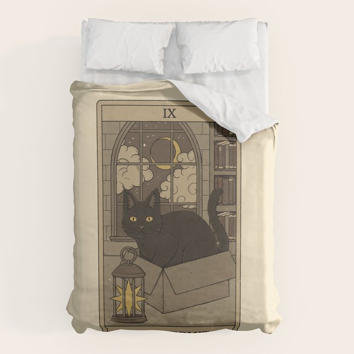 The Hermit - Cats Tarot Duvet Cover Gallery Image 6