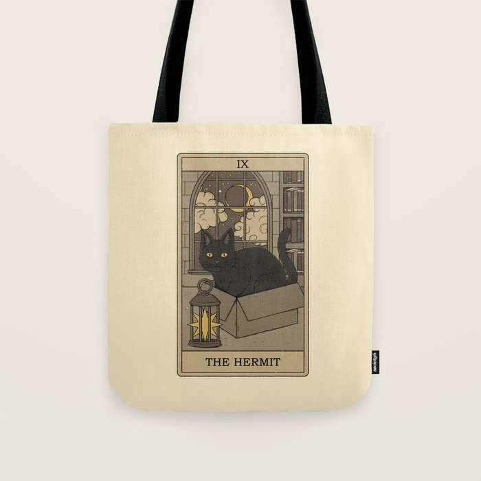 The Hermit - Cats Tarot Tote Bag Gallery Image 1