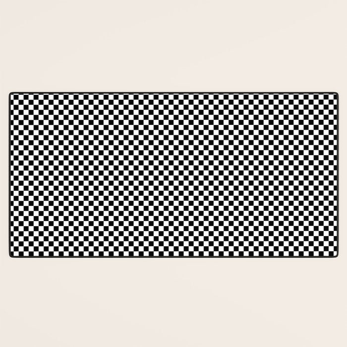 Check VIII - Black â Checkerboard Print Desk Mat Gallery Image 3