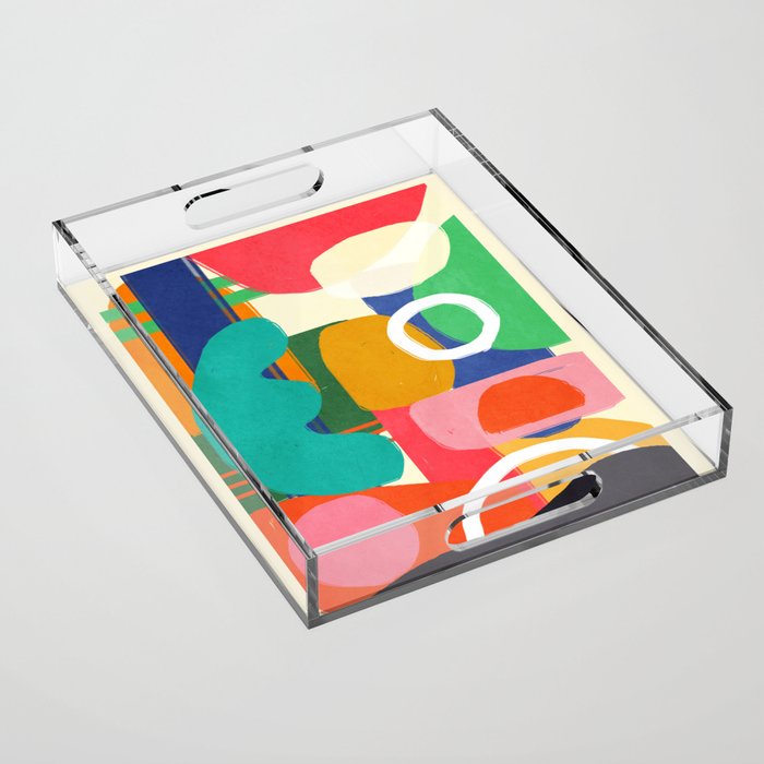 Modern Abstract Shape 02 Acrylic Tray Gallery Image 1
