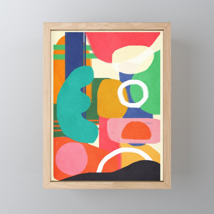 Modern Abstract Shape 02 Mini Art Print Gallery Image 1