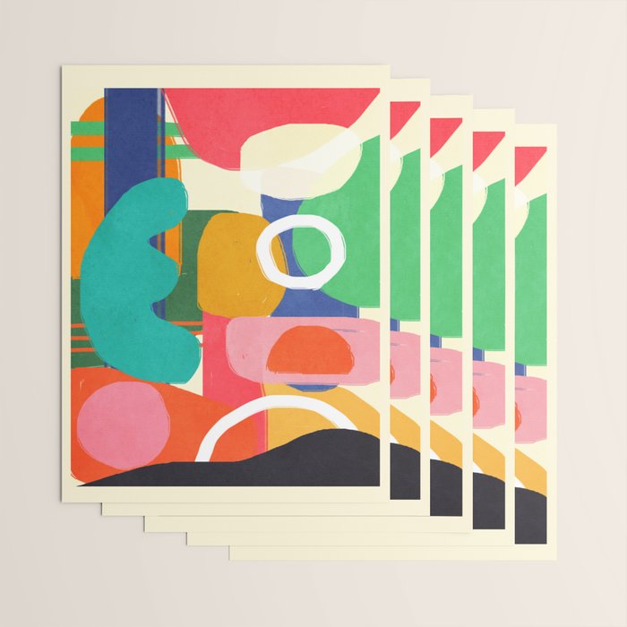 Modern Abstract Shape 02 Wrapping Paper Gallery Image 3