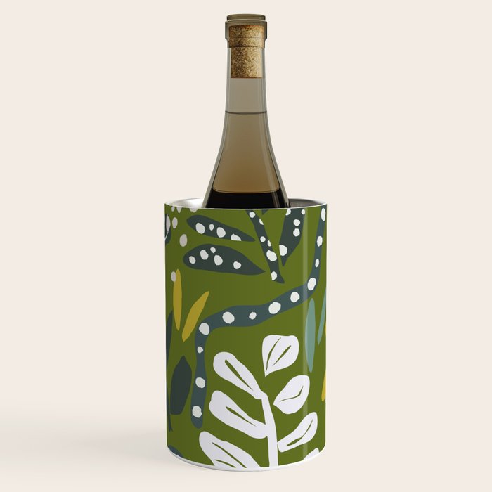 Cozy collection: mix and match happy florals Green leaves love Wine Chiller Gallery Image 2