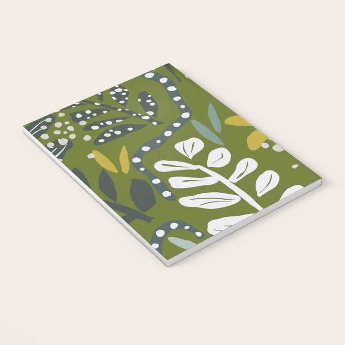 Cozy collection: mix and match happy florals Green leaves love Notebook Gallery Image 3
