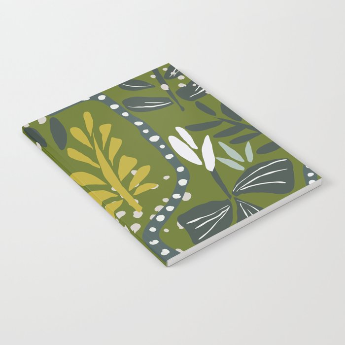 Cozy collection: mix and match happy florals Green leaves love Notebook Gallery Image 2