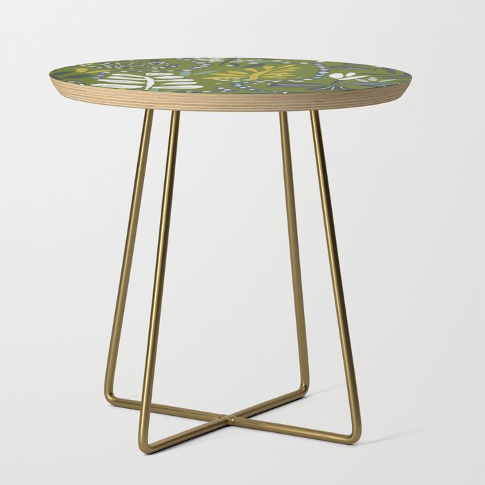 Cozy collection: mix and match happy florals Green leaves love Side Table Gallery Image 1