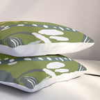 Cozy collection: mix and match happy florals Green leaves love Pillow Sham Gallery Image 3
