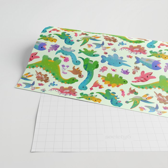 Jurassic baby Wrapping Paper Gallery Image 2