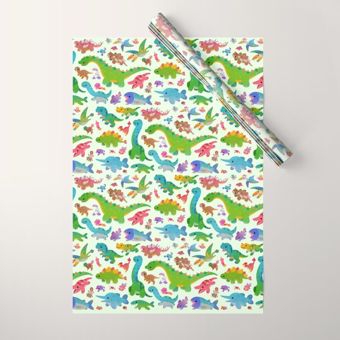 Jurassic baby Wrapping Paper Gallery Image 1