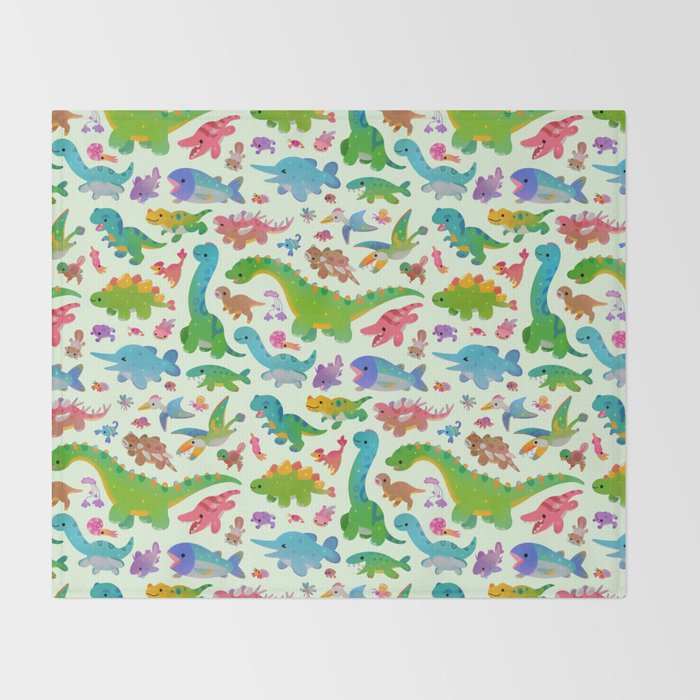 Jurassic baby Throw Blanket Gallery Image 2