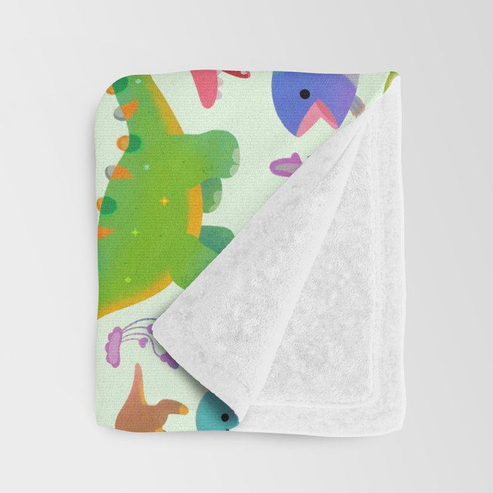 Jurassic baby Throw Blanket Gallery Image 3