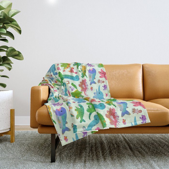 Jurassic baby Throw Blanket Gallery Image 1