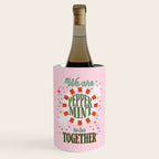 Playful Holiday Peppermint Love Wine Chiller Gallery Image 1