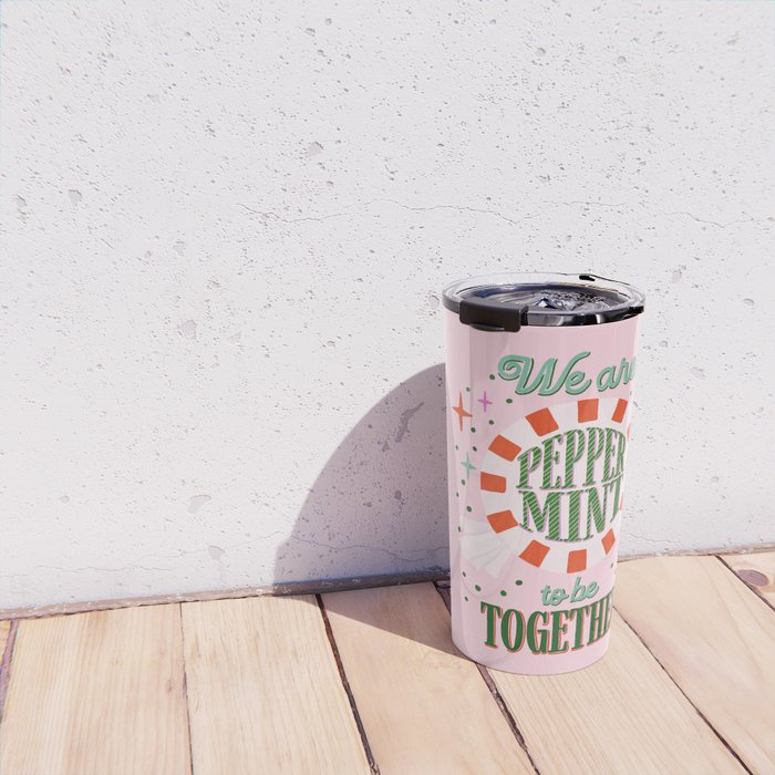 Playful Holiday Peppermint Love Travel Mug Gallery Image 4