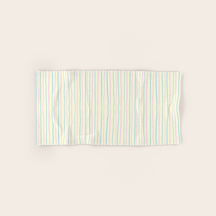 Cotton Candy Stripes Bath Towel Gallery Image 1