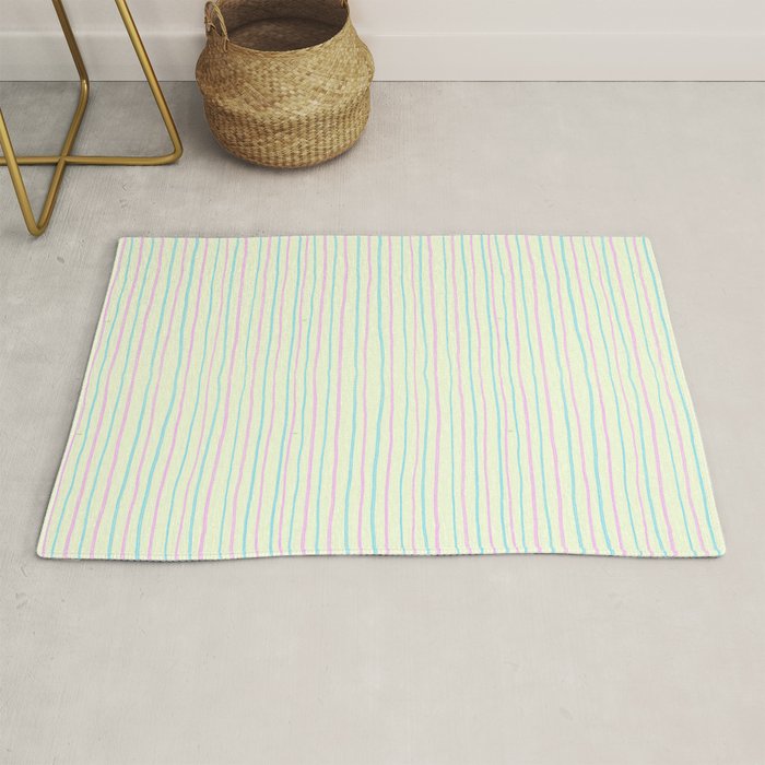 Cotton Candy Stripes Rug Gallery Image 1