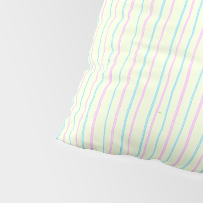 Cotton Candy Stripes Pillow Sham Gallery Image 4