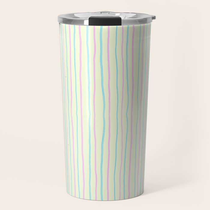 Cotton Candy Stripes Travel Mug Gallery Image 1