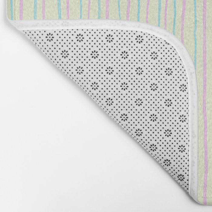 Cotton Candy Stripes Bath Mat Gallery Image 2