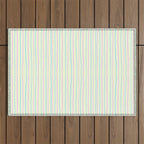 Cotton Candy Stripes Outdoor Rug Gallery Image 1