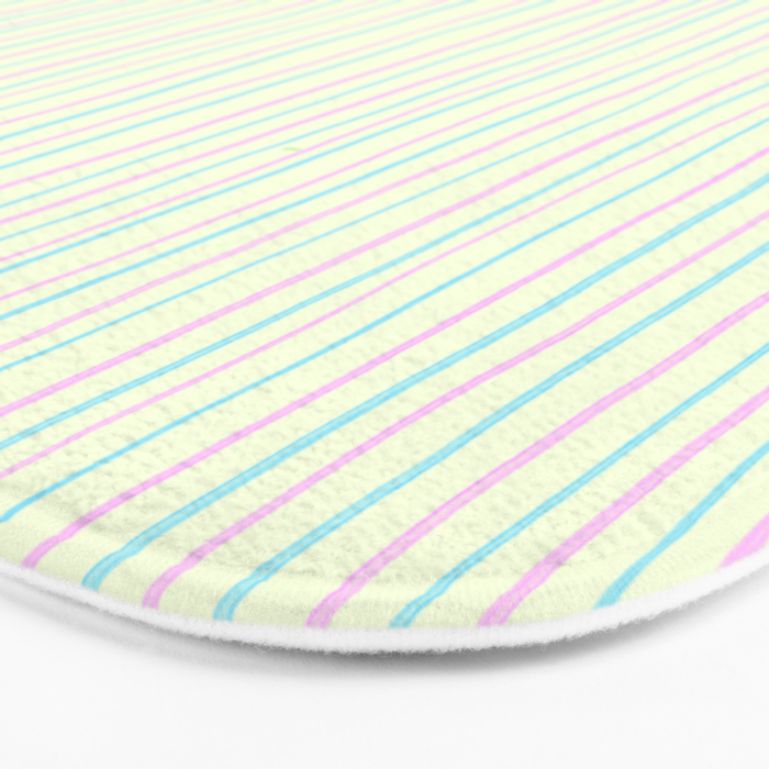 Cotton Candy Stripes Bath Mat Gallery Image 3