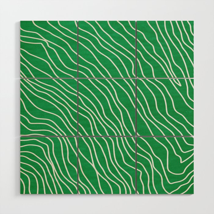 Strokes 04: Rain Forest Green Edition Wood Wall Art Gallery Image 1