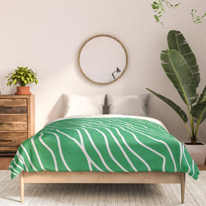 Strokes 04: Rain Forest Green Edition Comforter Gallery Image 3