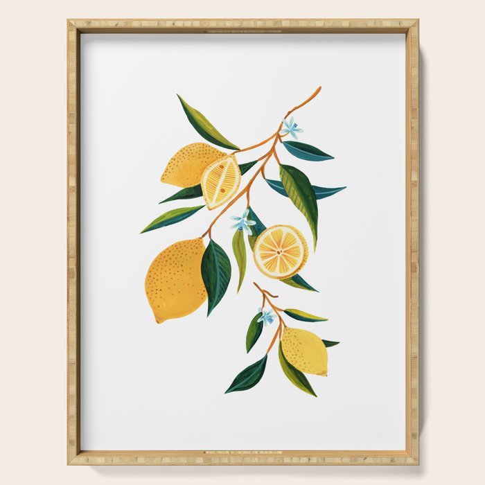 Summer Lemons Serving Tray Gallery Image 1
